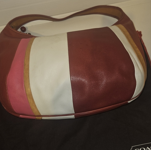 Rare Coach Ergo Striped Zip-top Lightweight Collection Hobo Bag 2003. - Picture 7 of 15